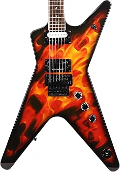 Amazon | Dean ディーン Dimebag Guitar, Dime O Flame ML エレキ